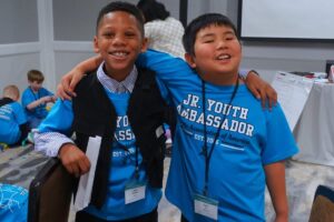 Jr. YA - Ralif makind new friends at TAA Ambassador Training in DC