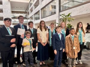 Texas Advocates after meeting with Senator Cornyn's office! Each young person shared their own story of living with TS.