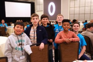 Jr. YAs hanging out after TAA training in DC.