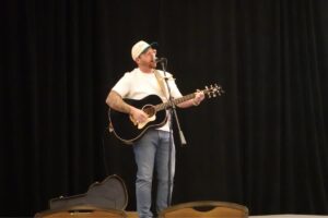 Entertainer Travis Bolt, native Texan, performed for the TAA advocates and shared his story of growing up with TS and how music became a big part of his therapy.